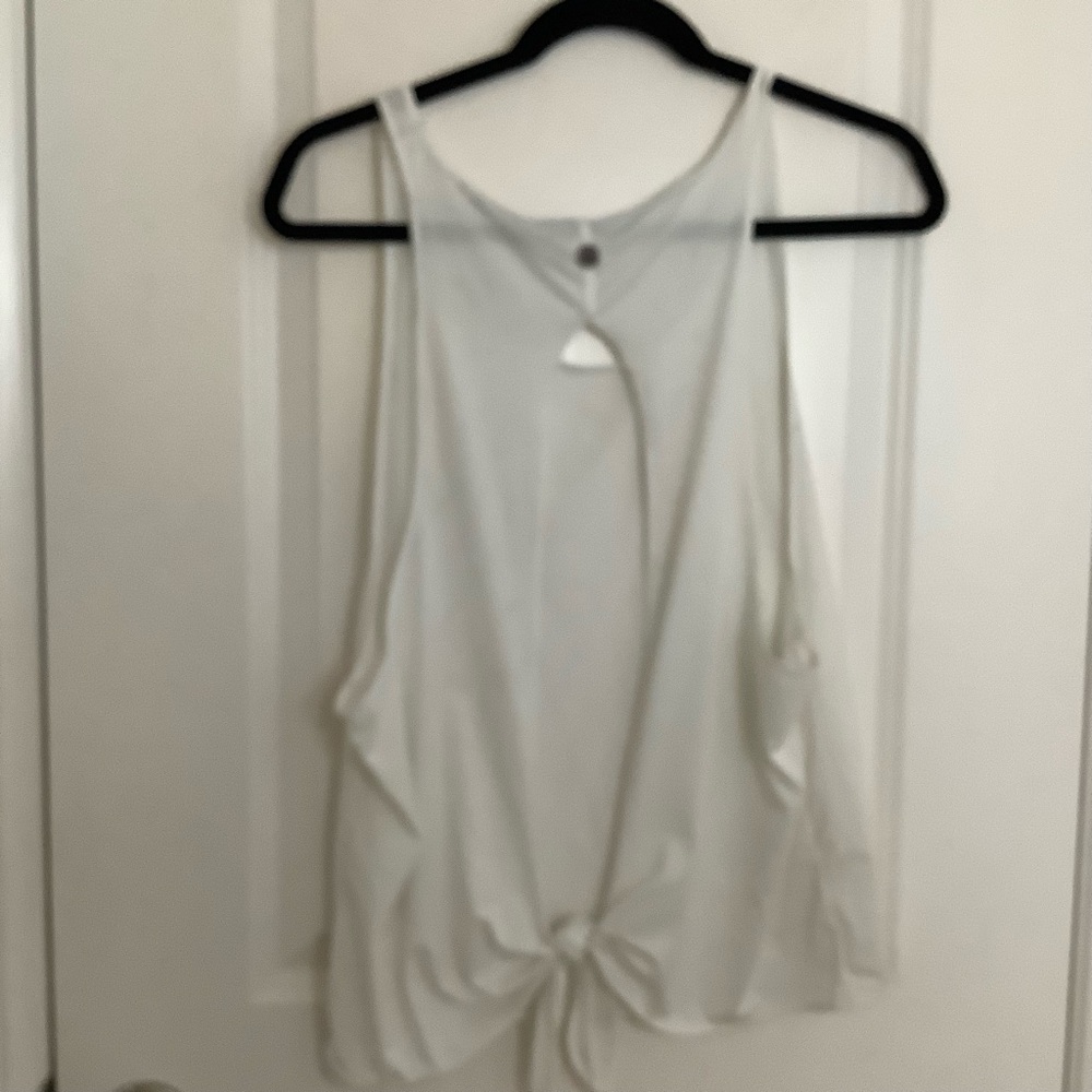 NWOT New Prana All Tied Up Tank, Color White - Picture 5 of 11